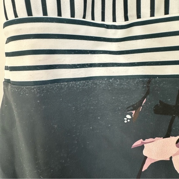 Albion Striped and Floral Blue/Green and White Swimsuit - Picture 5 of 6